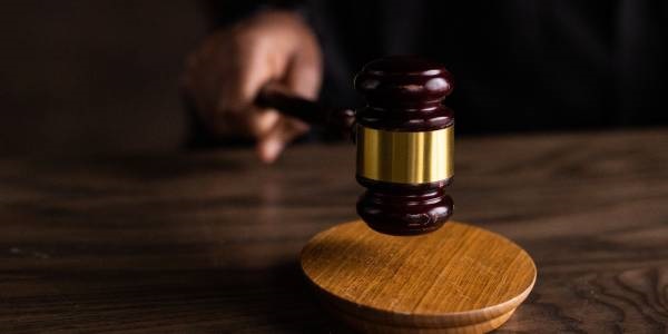 Brown Wooden Gavel on the table